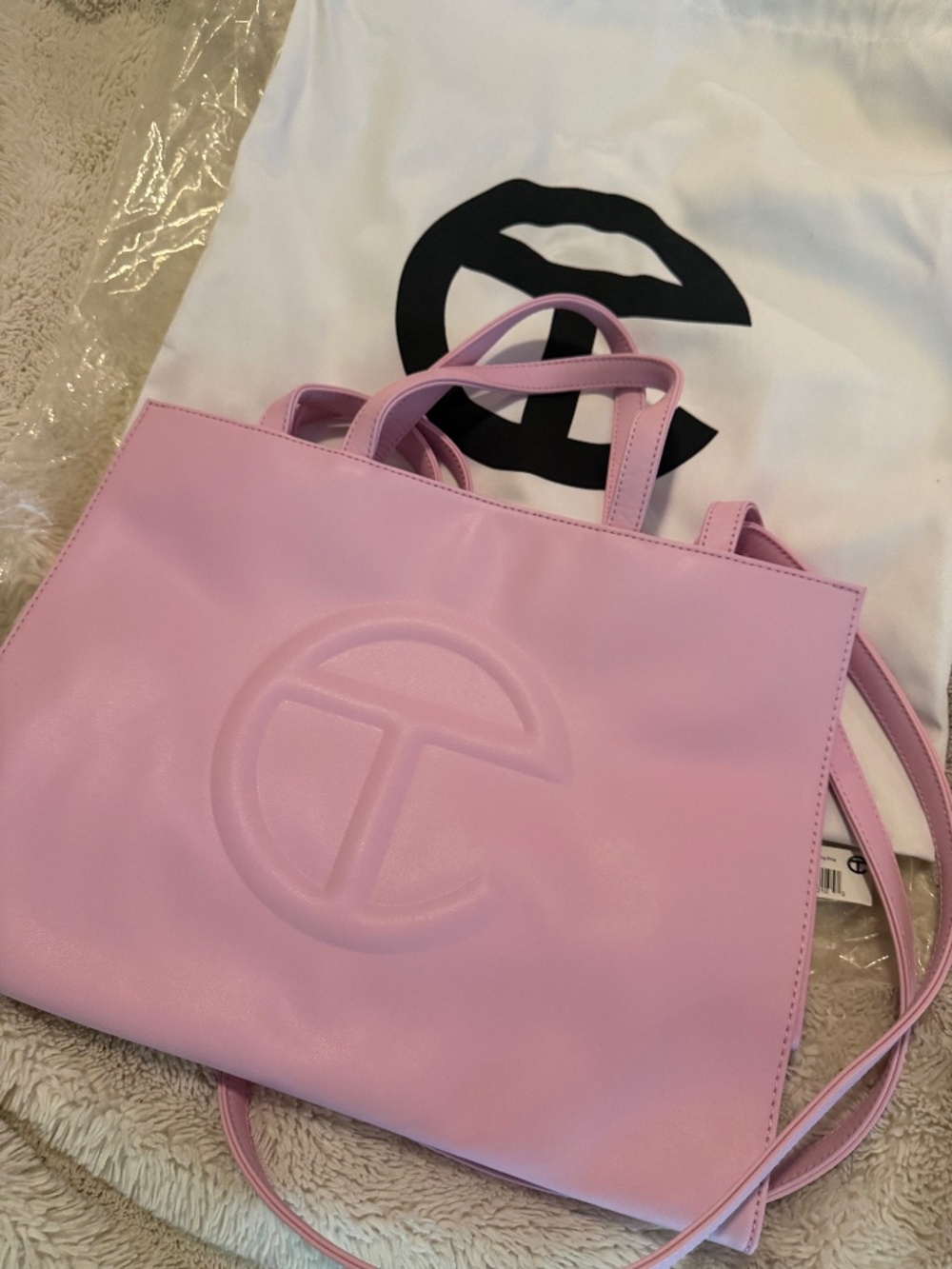 Telfar Bubblegum Pink Medium Shopping Bag